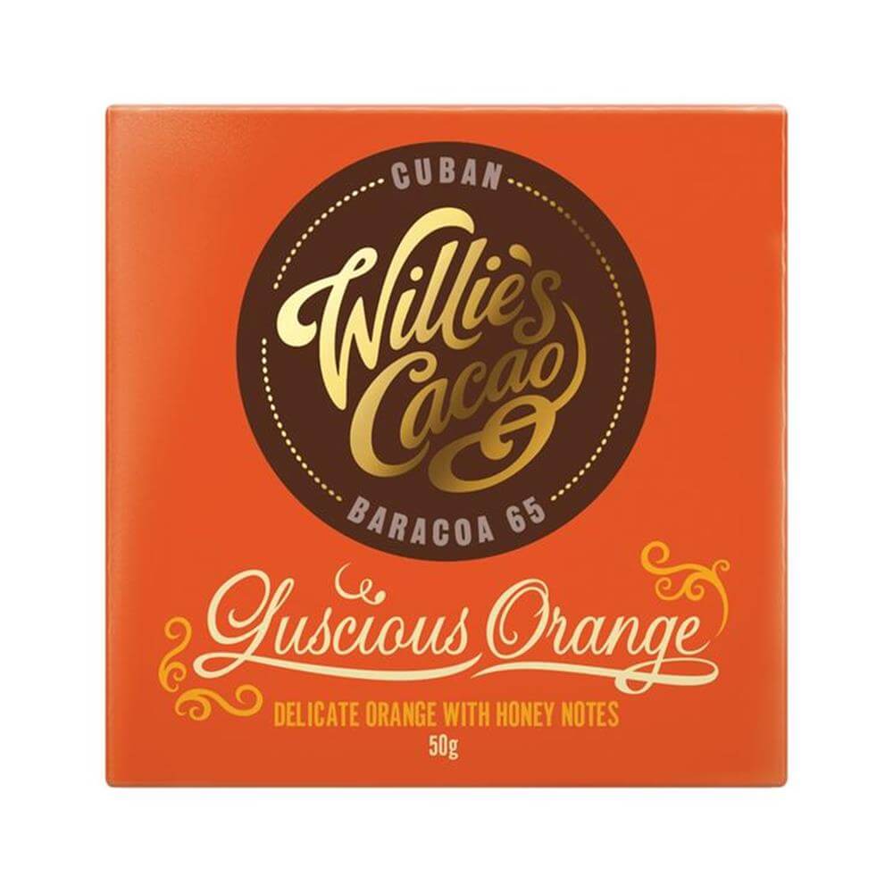 Willies Cacao - Luscious Orange Cuban 65% Dark chocolate 50g